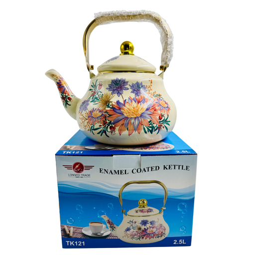 [YD2 -20019] YD2 - ENAMEL TEA POT 2.5LTR (Long-36) - 1X1