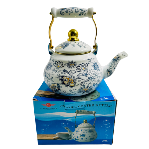 [YD2 -20021] YD2 - ENAMEL TEA POT 2LTR (Long-43)  - 1X1  